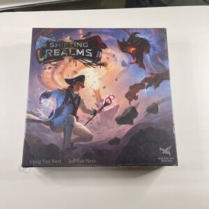 Shifting Realms Board Game Soaring Rhino 2018 Fantasy Elf Dwarf Orc Magic City